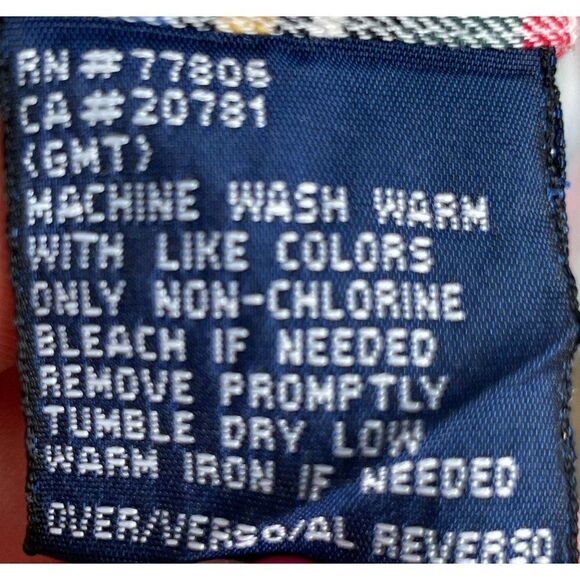 Tommy Hilfiger Tartan Plaid Flannel Button Down Shirt Size Large - Picture 6 of 6